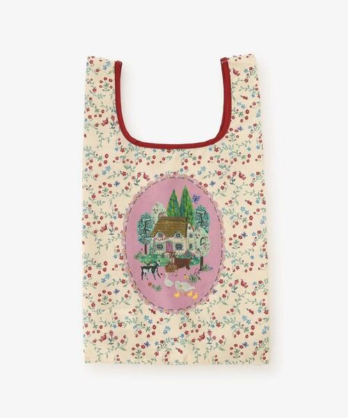 【送料無料】AfternoonTea アフタヌーンティー ナタリー・レテ ポケッタブルショッピングバッグ アイボリー 1点新品 エコバッグ