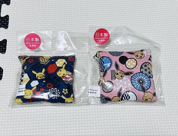 ポケモン 切り絵シリーズ 友禅 座布団マスコット イーブイ ピカチュウ 新品