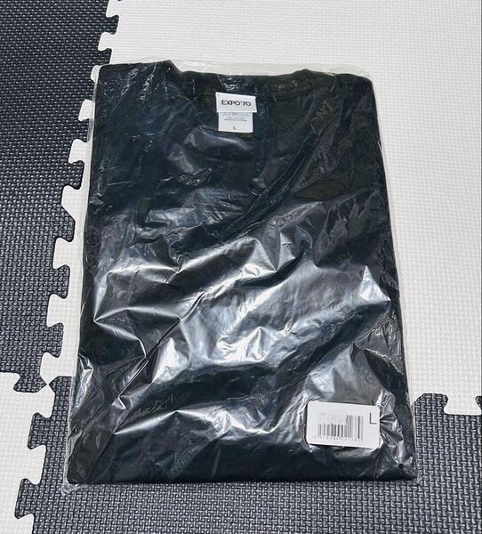 EXPO'70 Tシャツ ブラック Lサイズ 新品 匿名配送 万博 ①