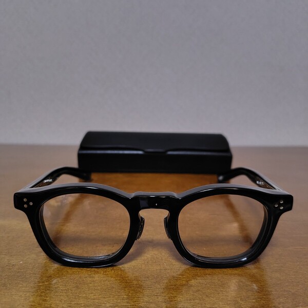 美品!希少!EYEVAN Sadler wide アイヴァン サドラーワイド 眼鏡 メガネ BLACK