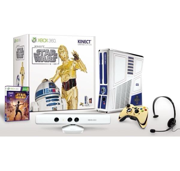 【未使用】Xbox 360 320GB Kinect スター・ウォーズ リミテッドエディション【メーカー生産終了】