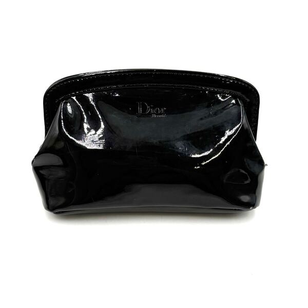 Dior ディオール ノベルティ ポーチ コスメ エナメル ブラック
