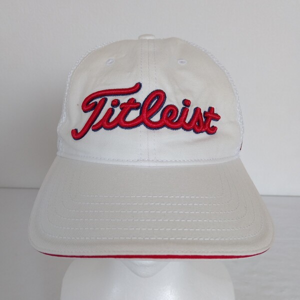 1900【中古】Titleist Golf タイトリストゴルフ ゴルフウェア キャップ メンズ サイズ フリー 白赤黒