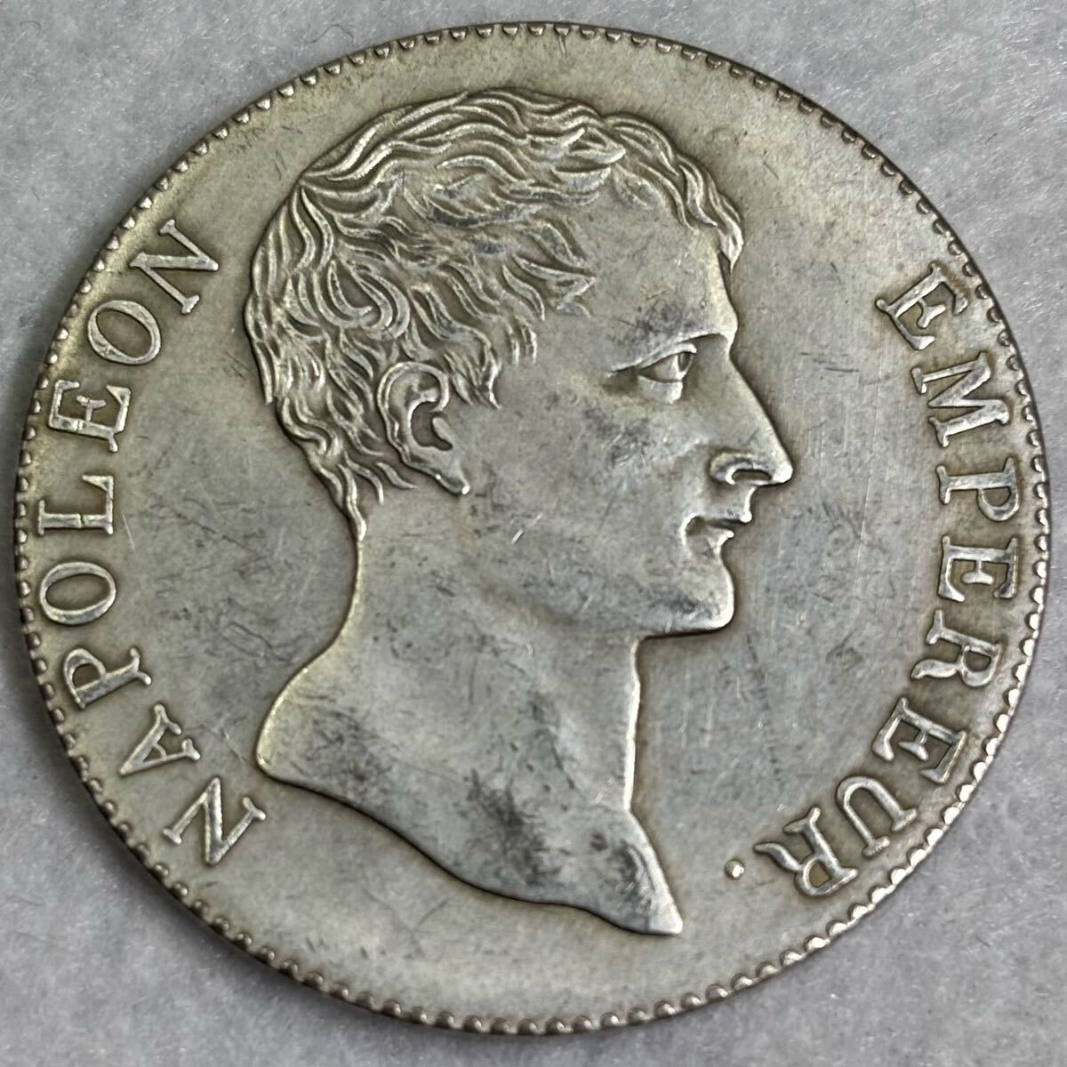 MS62】1811年 フランス 第一帝政 ナポレオン1世 5フラン銀貨