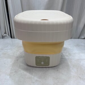 ∞OG∞ 小型洗濯機 ポータブル 折り畳み式 6L/9L イエロー ∞N-250434