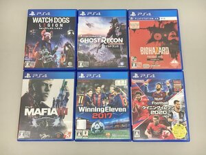 PS4 ゲームソフト 6本まとめセット バイオハザード7 ウイニングイレブン 他 2504LT217