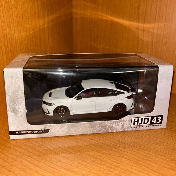 1/43 ホビージャパン ホンダ シビック タイプR ミニカー FL5 チャンピオンシップホワイト モデルカー