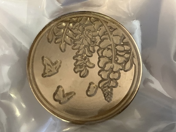 シーリングスタンプ ヘッド 30mm ( 藤と蝶 花 )