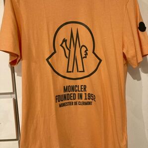 激安】サイズM モンクレール 半袖Tシャツ オレンジ
