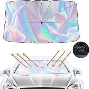 【未使用新品】サンシェード 車 フロント レーザー 傘式 レーザー車用 遮光遮熱