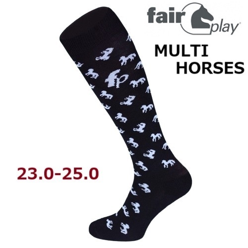 FairPlayフェアプレイ Multi Horses ライディングソックス 乗馬 馬術 乗馬用品 乗馬靴下 乗馬ウェア