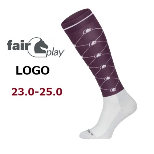 FairPlayフェアプレイ Logo ライディングソックス 乗馬 馬術 乗馬用品 乗馬靴下 乗馬ウェア