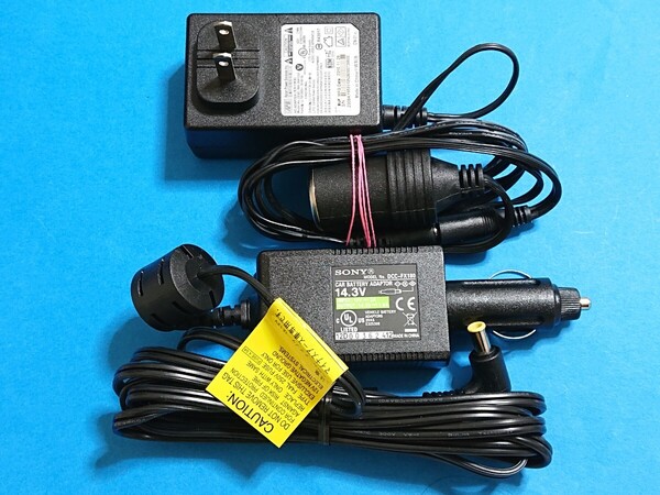 送無即 互換 SONY 車載 カーアダプタ DCC-FX180 ACアダプタ 室内 AC-FX181代替アダプタ ポータブルDVD Blu-rayプレーヤー 対応BDP-SX1 管KI
