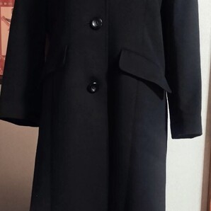 美品★BEST FLOW★ベストフロウ★カシミヤ100%★ロングコート★黒★日本製★チェスター★冠婚葬祭★ブラックフォーマル★ピュアカシミヤ