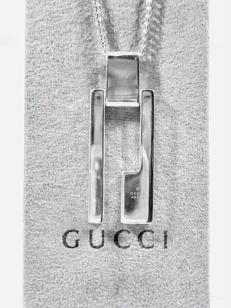 【美品!送無】GUCCI スマートG トップ 男女兼用 ペンダント SV925