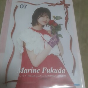 つばきファクトリー 10th Anniversary Concert at BUDOKAN 〜OUR DAYS〜 ピンナップポスター 福田真琳