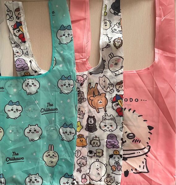 ちいかわ 小さな折りたたみ エコバッグ 3枚セット 新品