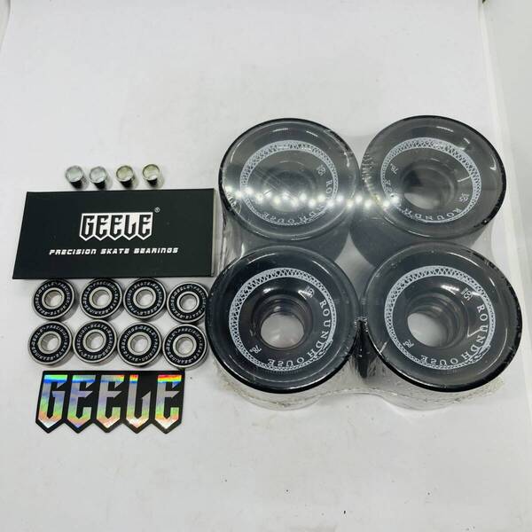 新品CARVERカーバー純正ROUNDHOUSE ラウンドハウス 65mm 78Aソフトウィール +ABEC11ベアリングセット サーフスケート CARVER YOW対応