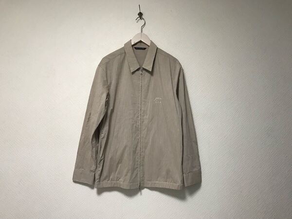 本物リポトレンタアンニRiotrentaanniジップ長袖シャツジャケットメンズサーフアメカジビジネススーツモードドレスゴルフベージュL