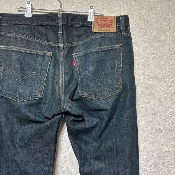 【ユルダボ】 levi's リーバイス 514 ゆったりストレート デニム W36 L30 刻印4309 パキスタン製 メンズL〜XLサイズ相当 ジーパン