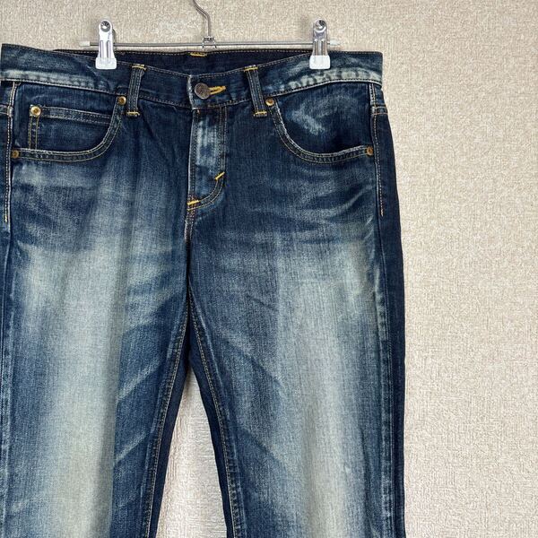 【レディースデニム】 Lady Lee RIDER LL0101 リーライダース ローライズデニム 28 レディースMサイズ ハチノス