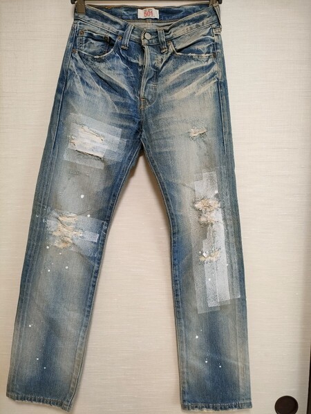 Levis リーバイス 501 W28 L32 ジーンズ デニム 005