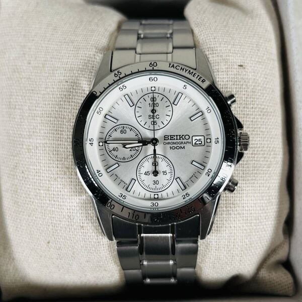 新品未使用 SEIKO セイコー 腕時計 クロノグラフ SBTQ039 メンズ SPIRIT スピリット 限定モデル クオーツ シルバー