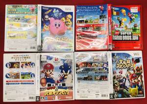 星のカービィ Wii ニュースーパーマリオブラザーズ 大乱闘スマッシュブラザーズ マリオ&ソニック AT 北京オリンピック 即購入 4本 セット