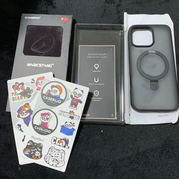 704t2134☆ CASEKOO iPhone 16 Pro Max 用 ケース 米軍MIL規格 横縦両立 指紋防止 マット仕上げ