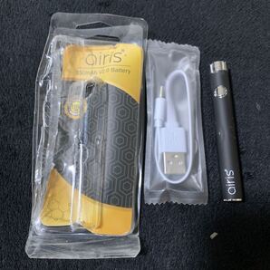 704t2314☆ 【正規品】Airistech VV Slim Battery 2.0 Quaser バッテリー 350mAh 510スレッド対応 ブラック