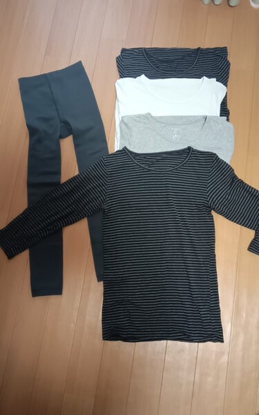 150cm 男の子 あったか肌着 ベルメゾン ホットコット シャツ 4枚 / 未使用 ノーブランド アンダーパンツ 1枚