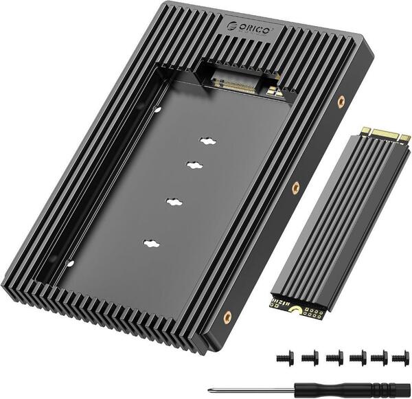 ORICO M.2 SATA(NGFF) to SATA 3.5インチHDD変換 6Gbps M2 SATA 変換アダプター 【管理番号:O178】