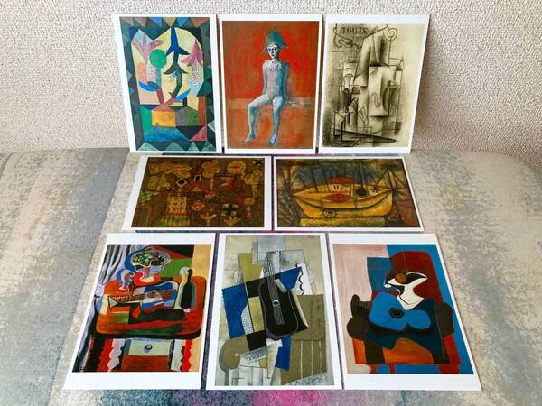 ★ピカソとその時代 ベルリン国立ベルクグリューン美術館展 展覧会 会場限定 ポストカード 8枚セット ピカソ パウルクレー グッズ 画家★