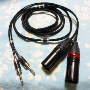 MDR-Z7 Z1R シルバーロジウムメッキ 6N純銀撚り線 + 銀メッキOFC 八芯 ブレイド編 XLR コネクタ 3ピン×2 180cm JVC HA WM90-B