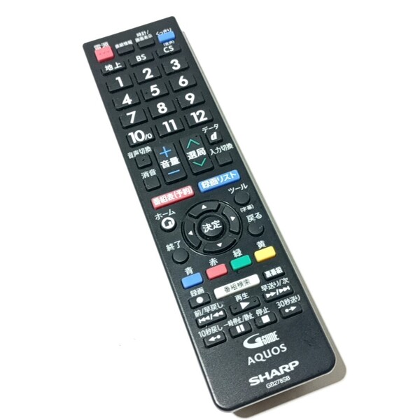 D 保証有り 美品 良品 送料無料 シャープ 純正 リモコン GB278SB 2T-C32AC1 2T-C32AC2 2T-C40AC1 2T-C40AC2