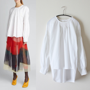 DRIES VAN NOTEN/ドリス/21SS/パフスリーブギャザーブラウス