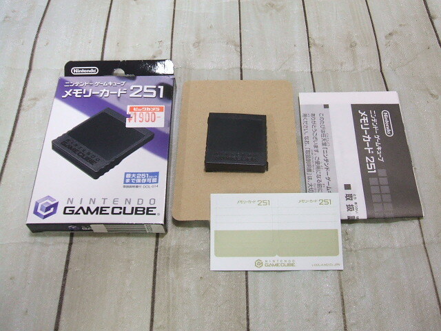 ゲームキューブ GC メモリーカード 64MB 1019ブロック : ゲーム