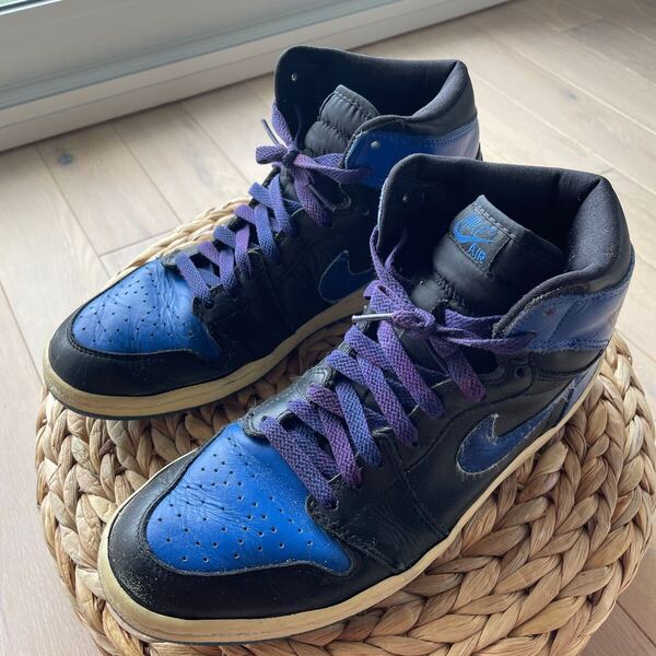 Air Jordan 1 Retro “Royal” 2001年復刻(US9.5/27.5cm/ビンテージシューレース付)