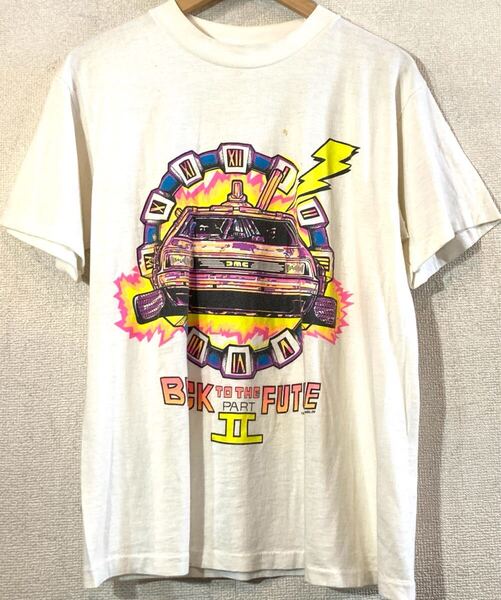 BACK TO THE FUTURE PART Ⅱ★80'sVINTAGE★ムービーTシャツ★デロリアン★USA製★バックトゥーザフューチャー2 スペシャルビンテージ 希少