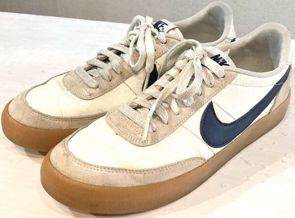 NIKE★KILLSHOT 2 LEATHER★スニーカー★本革★レザー★復刻モデル★レプリカ★アーカイブ★ナイキ★キルショット★定価14,000円★白紺