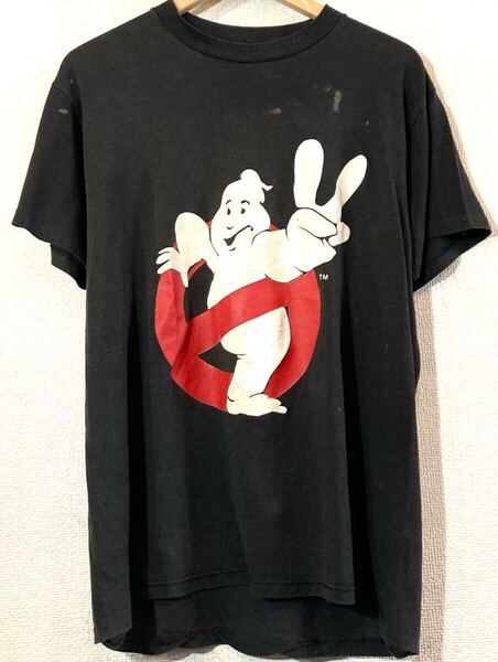 GHOSTBUSTERS Ⅱ◯90'sVINTAGE◯ムービーTシャツ◯シングル:ダブルステッチ◯USA製◯ゴーストバスターズ2◯ビンテージ◯ブラック◯黒