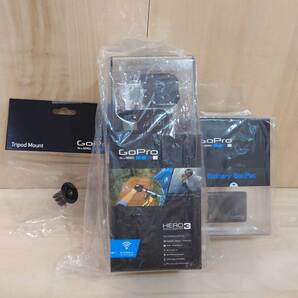 未開封品 GoPro HERO3 BLACK EDITION アドベンチャー / バッテリーバックパック / トライポッドアダプター 3点セット 品番:CHDHX-301-JP