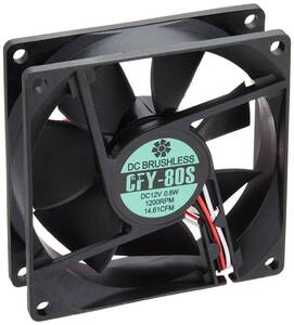 アイネックス AINEX ケース用ファン80mm 静音タイプ CFY-80S