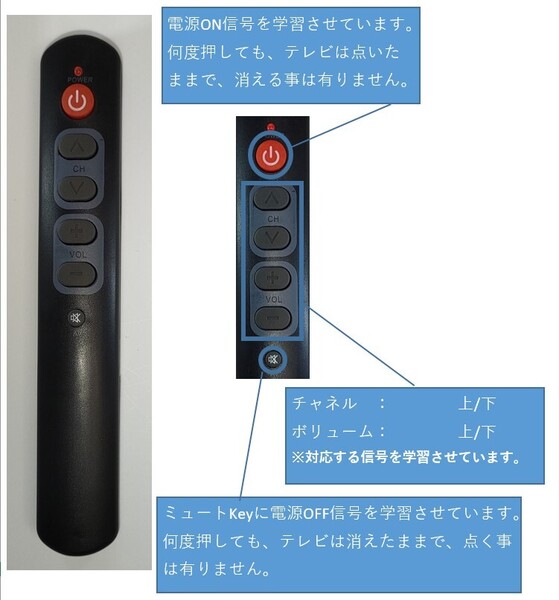 REGZA TV電源OFF信号 学習済みリモコン【スマートリモコンでTVを確実にOFF】