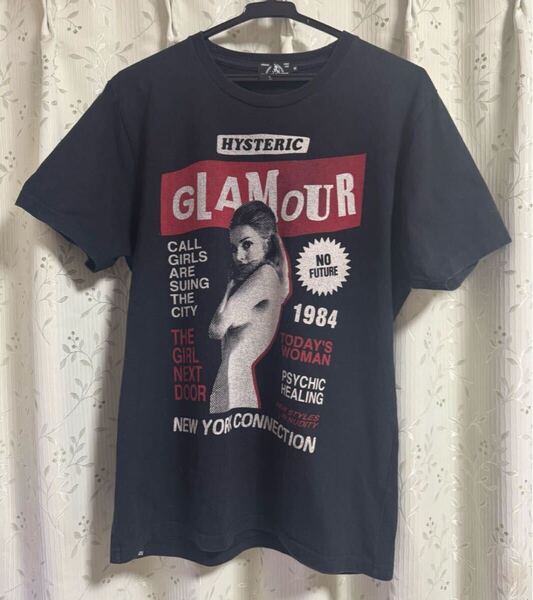 ヒステリックグラマー Tシャツ 黒M カットソー 半袖シャツ ブラック HYSTERIC GLAMOUR