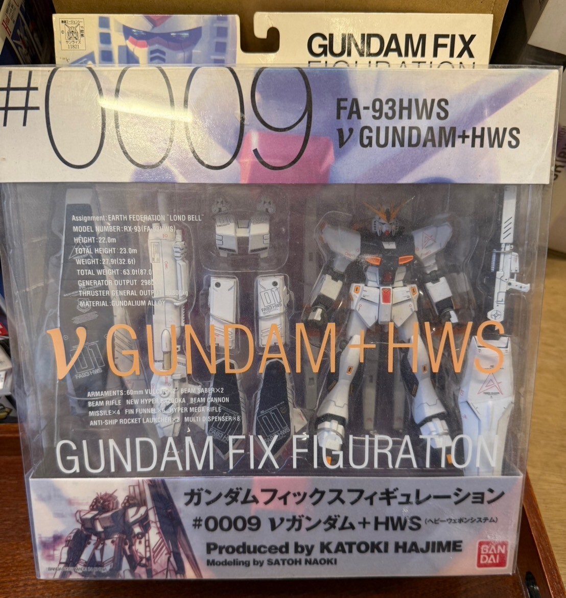 中古】【未開封】νガンダム+HWS GUNDAM FIX FIGURATION #0009