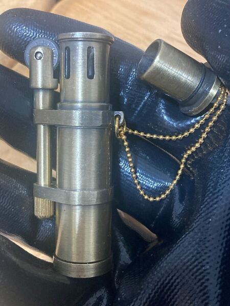 新品 オイルライター レトロ ブロンズ色