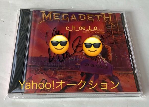 直筆サイン メガデス MEGADETH CD デイヴ ムステイン デイブ ムステイン