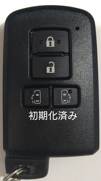 初期化済トヨタ純正 スマートキー4ボタンアルファードノアヴェルファイアヴォクシー基盤番号231451-0120新品電池サービス17