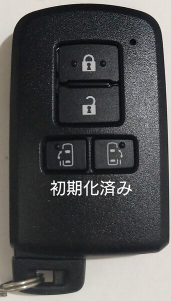 初期化済トヨタ純正 スマートキー4ボタンアルファードノアヴェルファイアヴォクシー基盤番号231451-0120新品電池サービス39